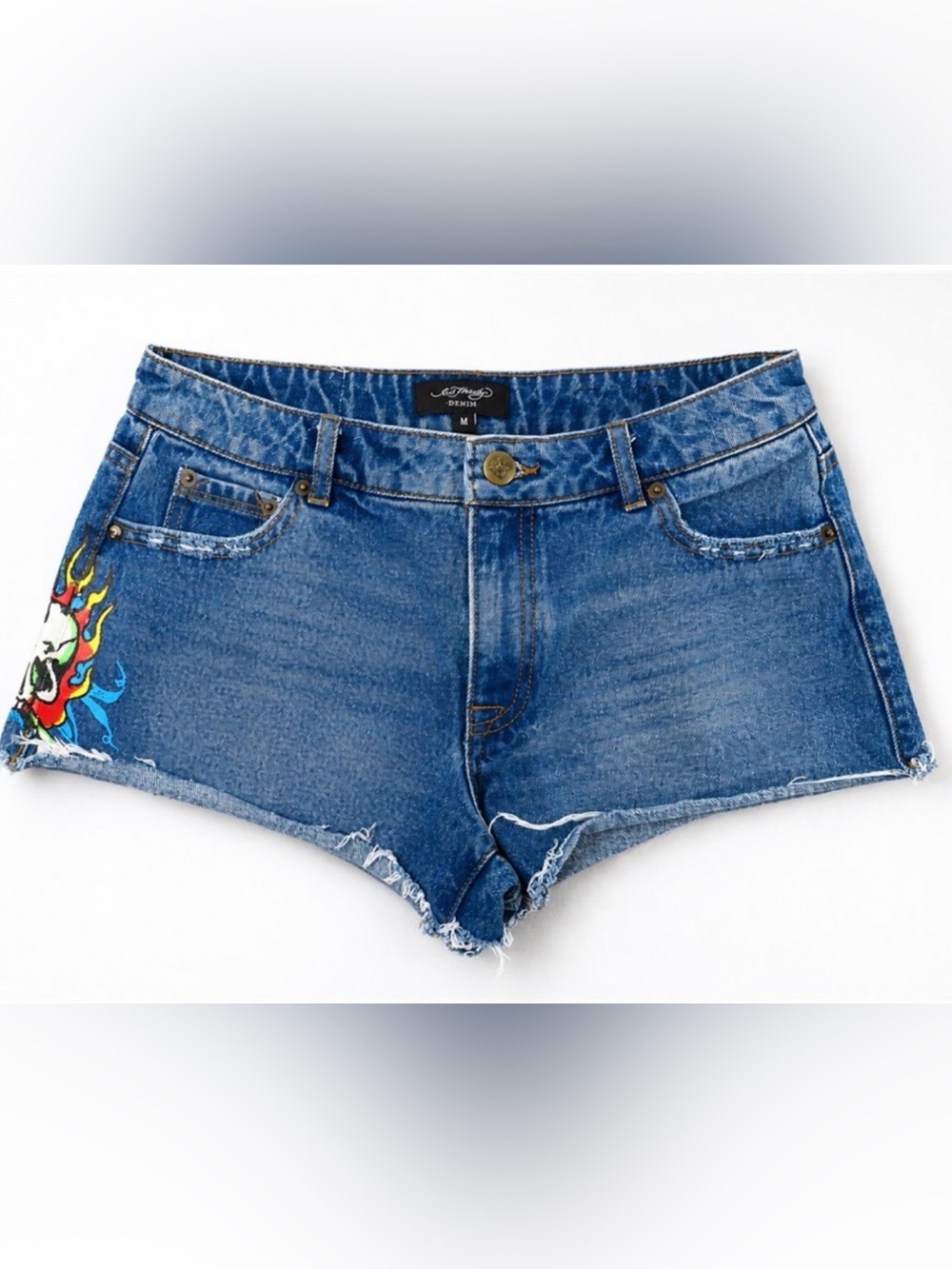 Ed Hardy Denim Jean Shorts Size M Women